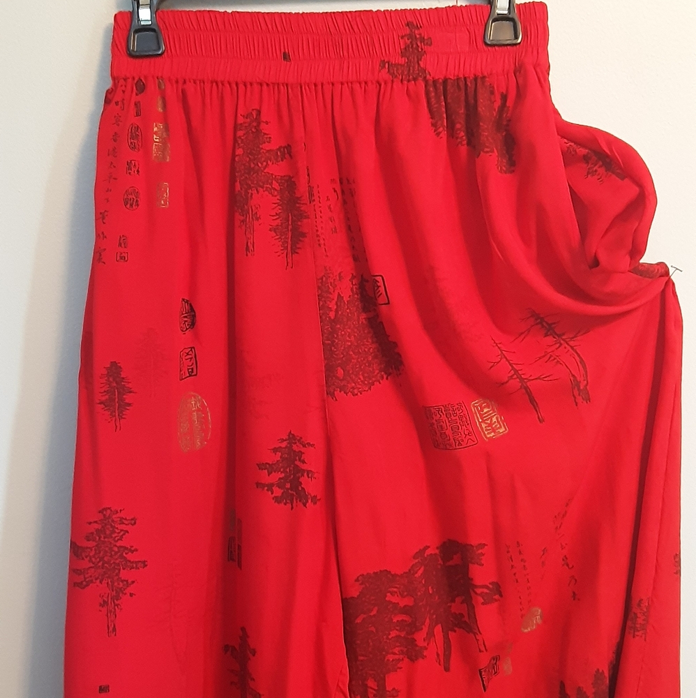 ❣HOST PICK❣RED & BLACK PALAZZO PANT